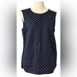 J Crew cotton linen blend top Sz 6